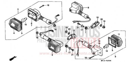 CLIGNOTANT XRV750L de 1990